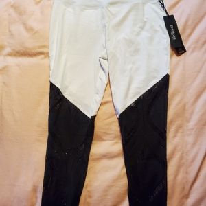 BEBE BNWT athletic leggings with mesh